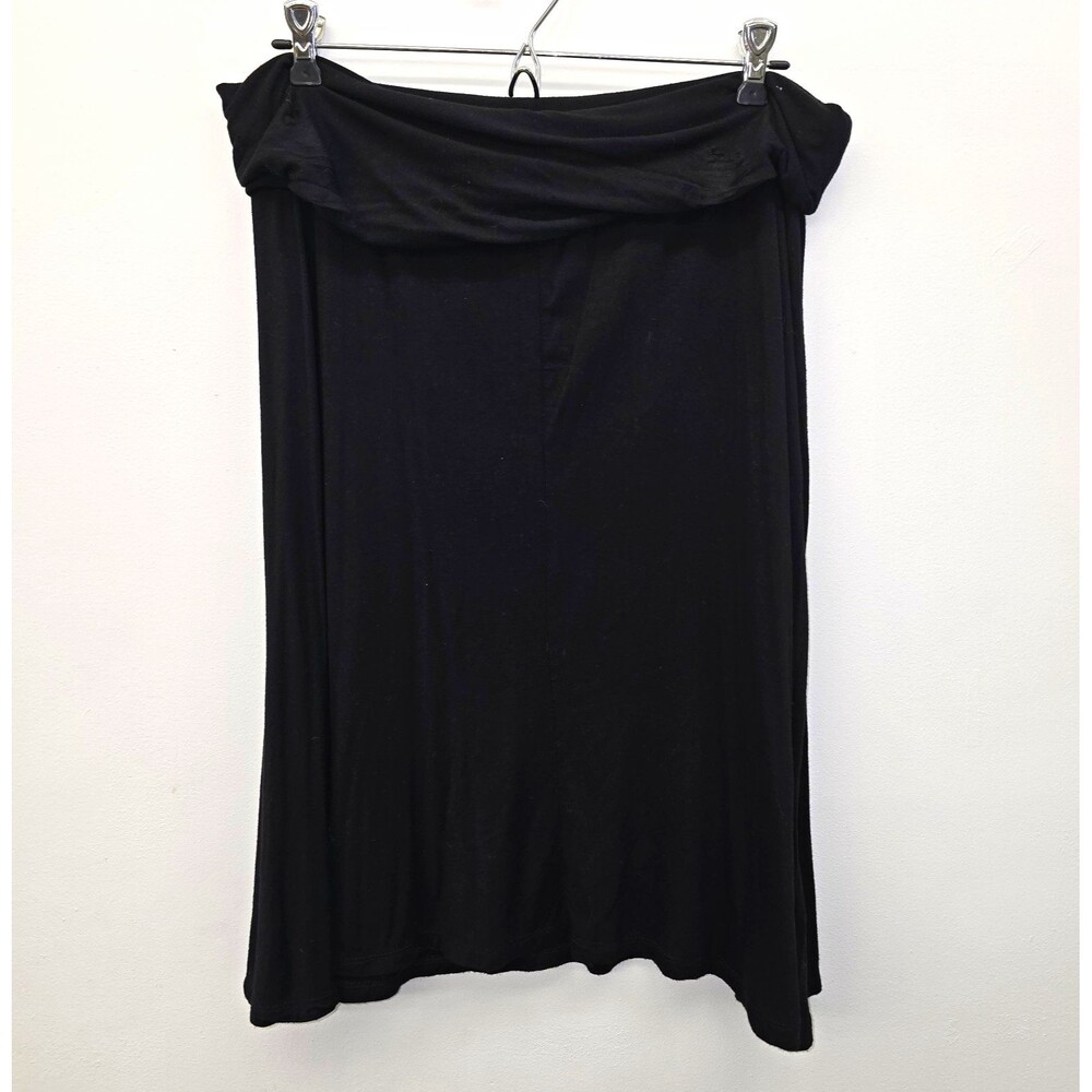 Philosophy Republic Clothing Women’s Black Knit Pull-On Stretch A-Line Skirt 2X